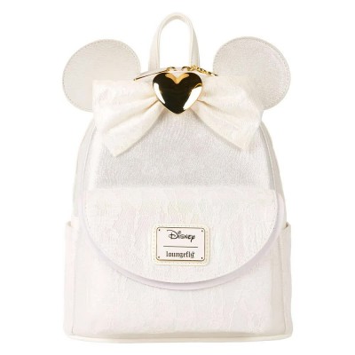 раница,раници,loungefly,disney,minnie,wedding,backpack,26,cm,white