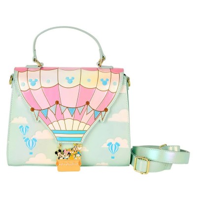 чанта,чанти,за,през,рамо,loungefly,friends,disney,mickey,&,hot,air,balloon,crossbody,bag,pink
