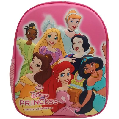 раница,раници,manenti,disney,princesses,rose,3d,backpack,29,cm,pink,(multicolor)