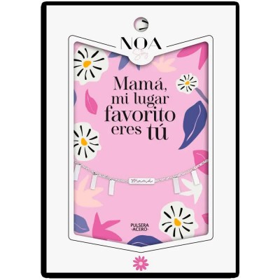 бижутерия,noa,story,mom,my,favorite,place,is,you,bracelet,pink,(multicolor)