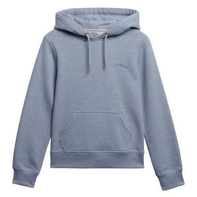 суичър,дамски,блузи,superdry,essential,logo,emb,hoodie,blue,fog,marl,(blue)
