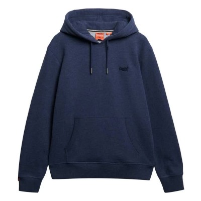 суичър,мъжки,пуловери,superdry,essential,logo,hoodie,heritage,navy,marl,new,(blue)