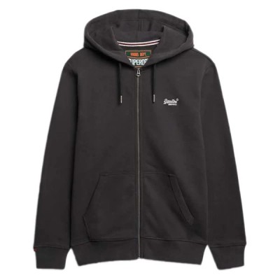 блуза,мъжки,пуловери,superdry,essentials,logo,full,zip,sweatshirt,carbon,black,(black)