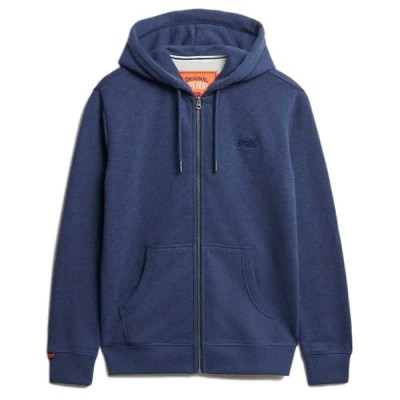 блуза,мъжки,пуловери,superdry,essentials,logo,full,zip,sweatshirt,heritage,navy,marl,(blue)