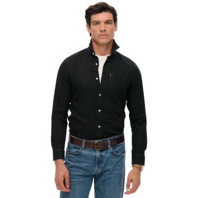 риза,с,дълъг,ръкав,мъжки,ризи,superdry,essentials,long,sleeve,shirt,black,(jet,black)