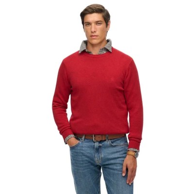 блуза,мъжки,пуловери,superdry,essentials,sweater,crimson,red,marl