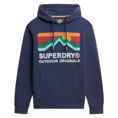 суичър,мъжки,пуловери,superdry,great,outdoors,relaxed,fit,hoodie,lauren,navy,(blue)