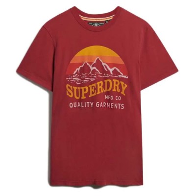 тениска,мъжки,тениски,superdry,great,outdoors,relaxed,fit,short,sleeve,t,shirt,dark,berry,(red)