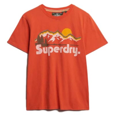 тениска,мъжки,тениски,superdry,great,outdoors,relaxed,fit,short,sleeve,t,shirt,deep,red,(orange)