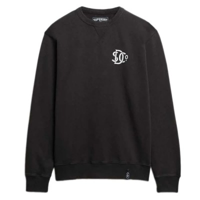 блуза,мъжки,пуловери,superdry,merchant,graphic,sweatshirt,bison,black,(black)
