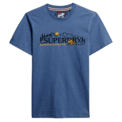 тениска,мъжки,тениски,superdry,outdoor,scene,relaxed,fit,short,sleeve,t,shirt,jeans,blue,marl,(blue)