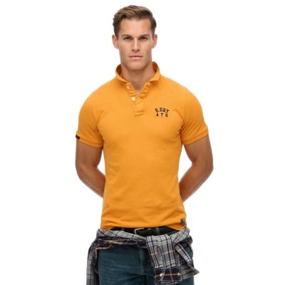 мъжки,блузи,с,яка,superdry,vintage,athletic,short,sleeve,polo,track,gold,(orange)