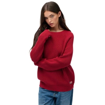 блуза,дамски,пуловери,дамски,плетени,дрехи,superdry,w6110672a,relaxed,fit,sweater,bordeaux,red