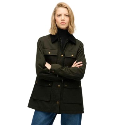 яке,дамски,якета,и,палта,superdry,wax,jacket,surplus,goods,olive,green