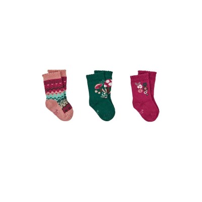 чорапи,детски,чорапи,boboli,292036,socks,multicolor,(raspberry)