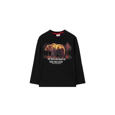 тениска,детски,тениски,boboli,592017,long,sleeve,t,shirt,black,(black)