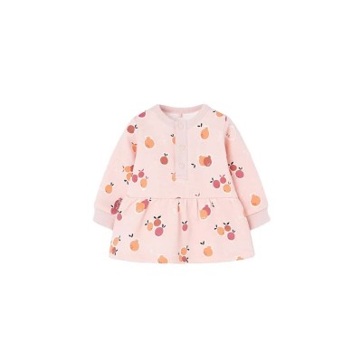 рокля,детски,поли,и,рокли,boboli,fleece,flame,dress,fruit,print,(pink)