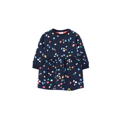 рокля,детски,поли,и,рокли,boboli,fleece,printed,dress,printed,spots,(blue)