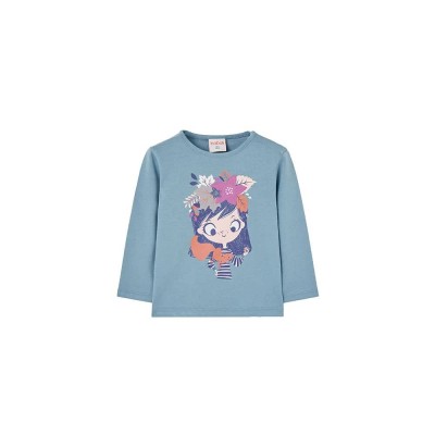 тениска,детски,тениски,boboli,knit,basic,long,sleeve,t,shirt,lake,(blue)