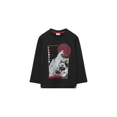 тениска,детски,тениски,boboli,knit,long,sleeve,t,shirt,black,1,(black)