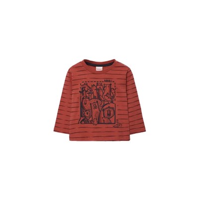 тениска,детски,тениски,boboli,knit,long,sleeve,t,shirt,boiler,(red)