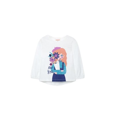 тениска,детски,тениски,boboli,knit,long,sleeve,t,shirt,chemical,white,2,(white)
