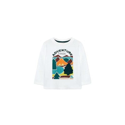 тениска,детски,тениски,boboli,knit,long,sleeve,t,shirt,chemical,white,8,(white)