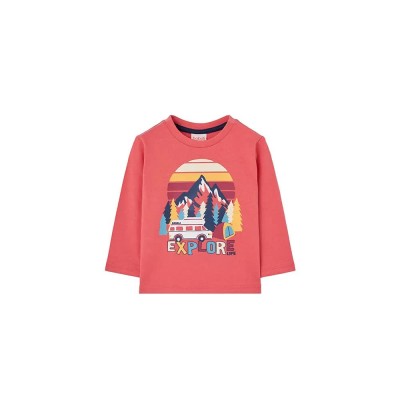 тениска,детски,тениски,boboli,knit,long,sleeve,t,shirt,coral,(red)