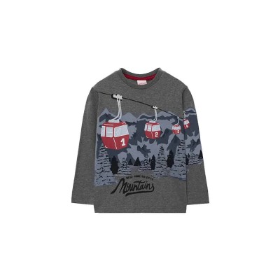 тениска,детски,тениски,boboli,knit,long,sleeve,t,shirt,grey,vigore,(grey)