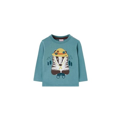 тениска,детски,тениски,boboli,knit,long,sleeve,t,shirt,laurel,(blue)