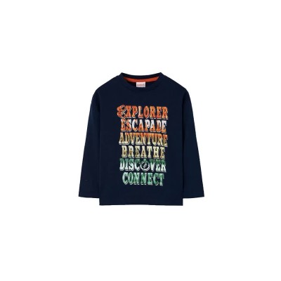 тениска,детски,тениски,boboli,knit,long,sleeve,t,shirt,marine,3,(blue)