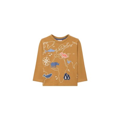 тениска,детски,тениски,boboli,knit,long,sleeve,t,shirt,wheat,(brown)