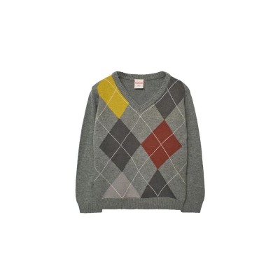 блуза,детски,блузи,boboli,knitwear,diamonds,sweater,grey,vigore,(grey)