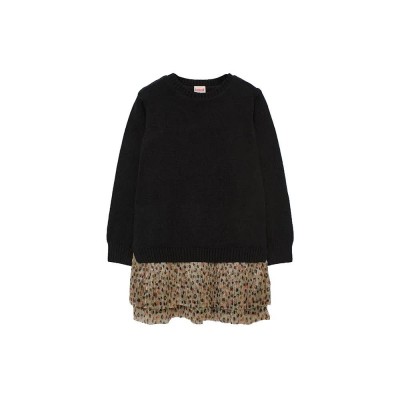 блуза,детски,поли,и,рокли,boboli,knitwear,dress,black,2,(black)