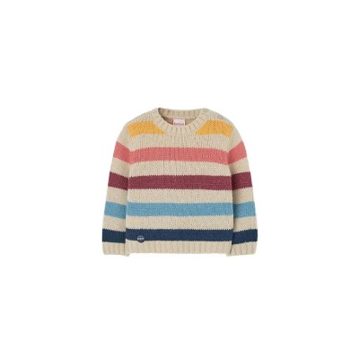 блуза,детски,блузи,boboli,knitwear,striped,sweater,cream,(beige)