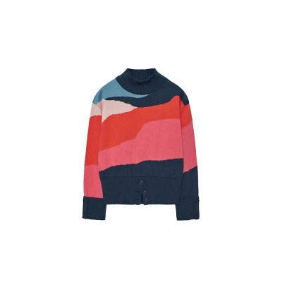 блуза,детски,блузи,boboli,knitwear,sweater,indigo,(multicolor)