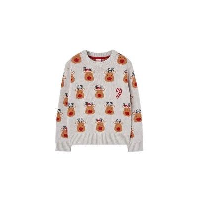 блуза,детски,блузи,boboli,knitwear,sweater,vigore,crude,(grey)