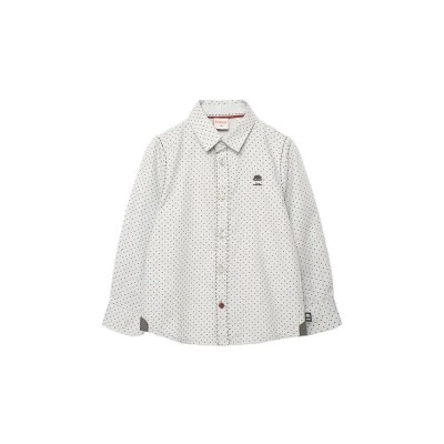 риза,с,дълъг,ръкав,детски,ризи,boboli,oxford,long,sleeve,shirt,polka,dot,print,(grey)