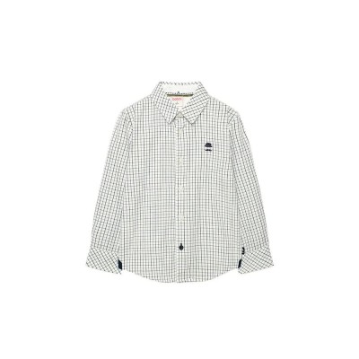 карирана,риза,детски,ризи,boboli,poplin,check,long,sleeve,shirt,multicolor,(white)