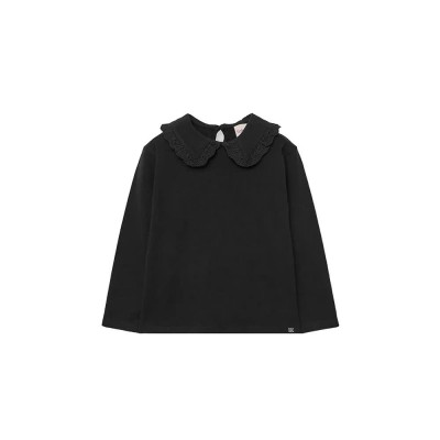 тениска,детски,тениски,boboli,stretch,knit,long,sleeve,t,shirt,black,(black)