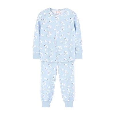 пижама,детски,пижами,boboli,velour,printed,pyjama,seagull,print,(blue)