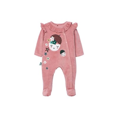 детски,пижами,boboli,velour,long,sleeve,pelele,pink,(cyclamen)