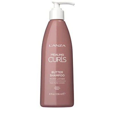 хигиена,коса,l´anza,healing,butter,236ml,curly,shampoo,pink