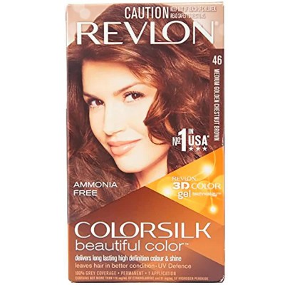 хигиена,коса,revlon,colorsilk,46,golden,copper,brown,hair,dyes,clear