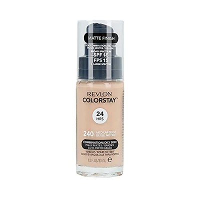ексфолианти,revlon,colorstay,combination,oily,skin,240,medium,beige,30ml,foundation