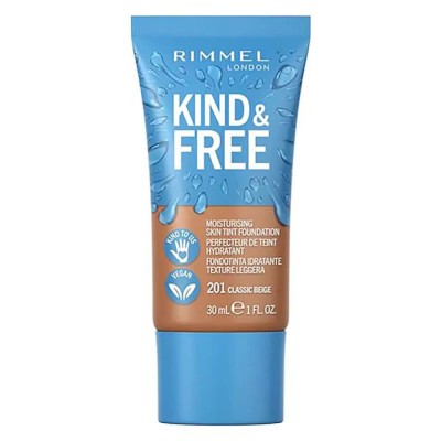 ексфолианти,rimmel,london,kind,&,free,skin,tint,201,classic,beige,30ml,foundation