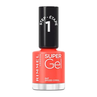 специфични,козметични,продукти,rimmel,london,super,gel,047,spiced,coral,12ml,nail,polish