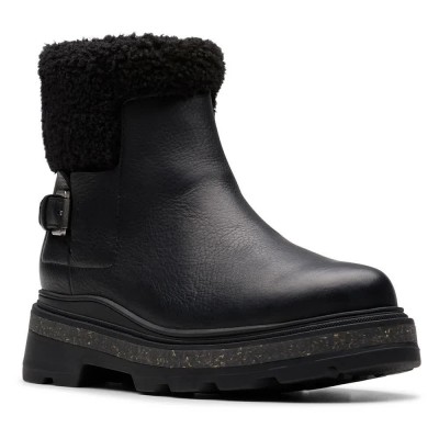 обувки,дамски,боти,дамски,високи,обувки,за,ходене,clarks,shoes,hencroftmadiwp,booties,black,(black,leather)