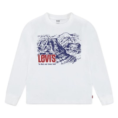 тениска,детски,тениски,levi´s,®,canyon,long,sleeve,t,shirt,egret,(white)
