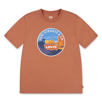 тениска,детски,тениски,levi´s,®,desert,trail,short,sleeve,t,shirt,mango,(brown)